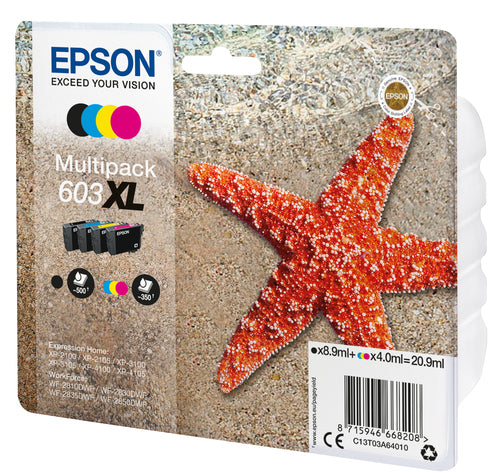 Epson C13T03A64010 ink cartridge 1 pc(s) Original High (XL) Yield Black, Cyan, Magenta, Yellow Epson C13T03A64010 ink cartridge 1 pc(s) Original High (XL) Yield Black, Cyan, Magenta, Yellow